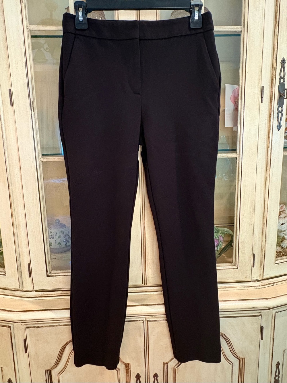 Boden Black Slim Straight Women's Trousers in Size 6